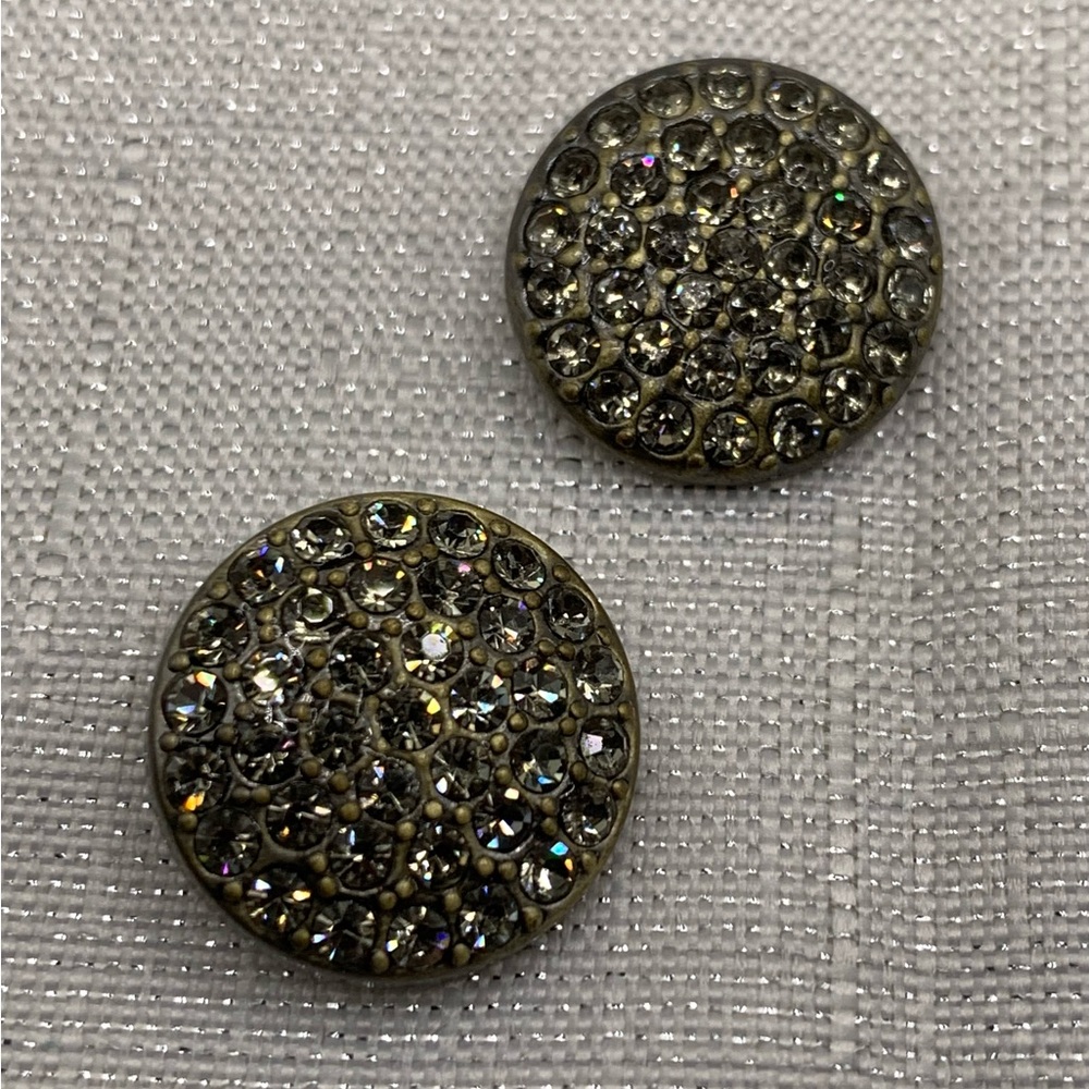CLEAR BRONZE - Matching Sugar Snap Button Charms - Ginger Snaps & Co. Set of 2